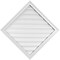 Ekena Millwork Diamond Surface Mount PVC Gable Vent: Non-Functional, w/ 2"W x 1-1/2"P Brickmould Frame, 34"W x 34"H GVPDI34X3402SN - alternate 1